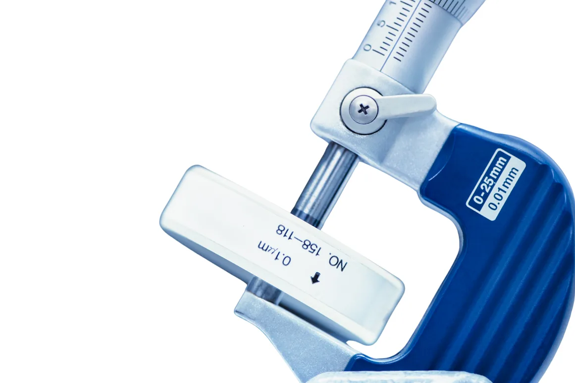 Precision micrometer used for calibration